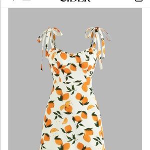 NWOT Lemon Print Mini Dress by Cider, medium